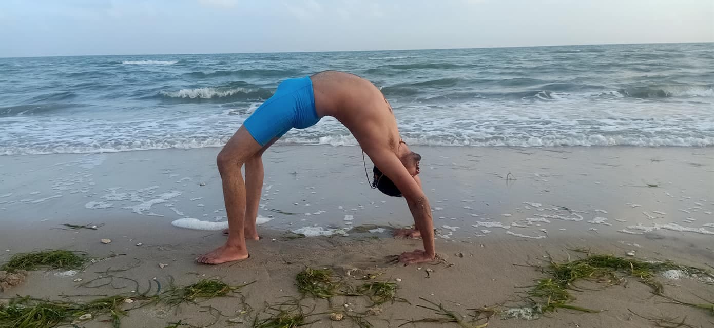 Morning yoga practice